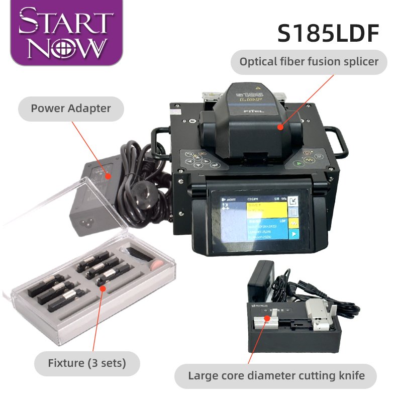 Startnow S-37/S185LDF Small Multi-language Fiber Fusion Splicer for Core Alignment Splicing Machine Automatic Splice Machine