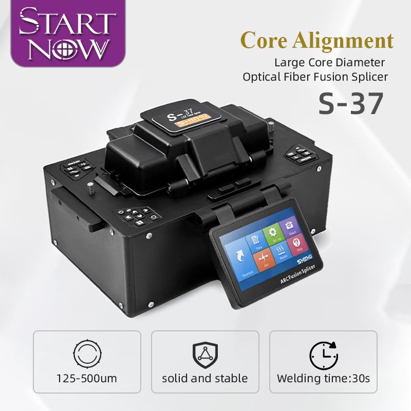 Startnow S-37/S185LDF Small Multi-language Fiber Fusion Splicer for Core Alignment Splicing Machine Automatic Splice Machine