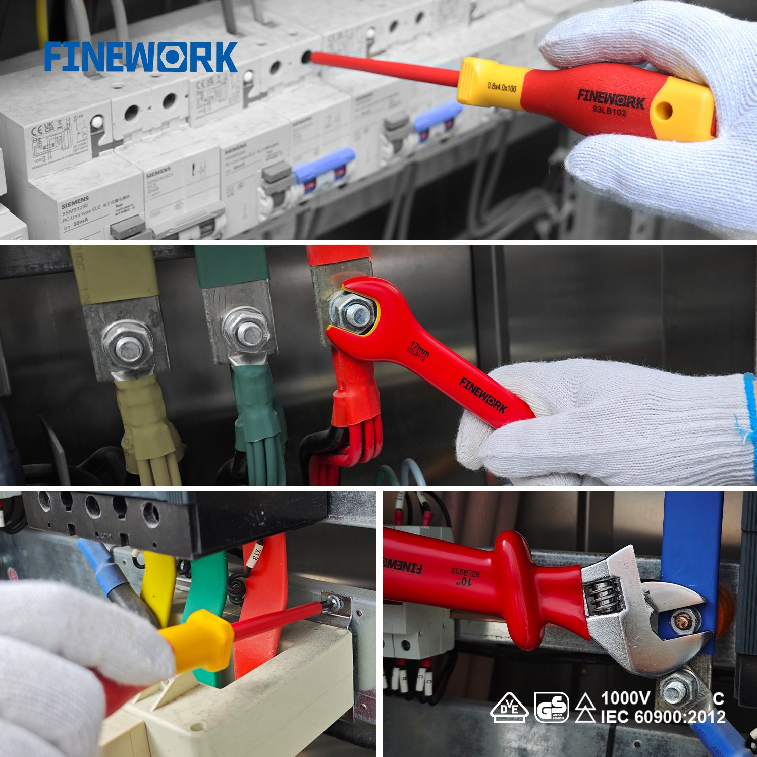99LB004 Professional Electrician Finework Mechanic 1000V Hand 18PCS VDE Insulated Tool Set