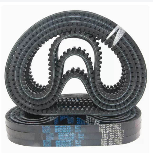 Toothed triangle belt A type B type 1200/1219/1225/1270li microtiller car fan engine rubber belt
