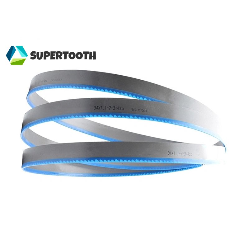 Laser Weld Bimetal Bandsaw 1/2in Multitooth Shape Alloy Tool Steel Bearing Steel Cutting Blade High Frequency Hot Press Process