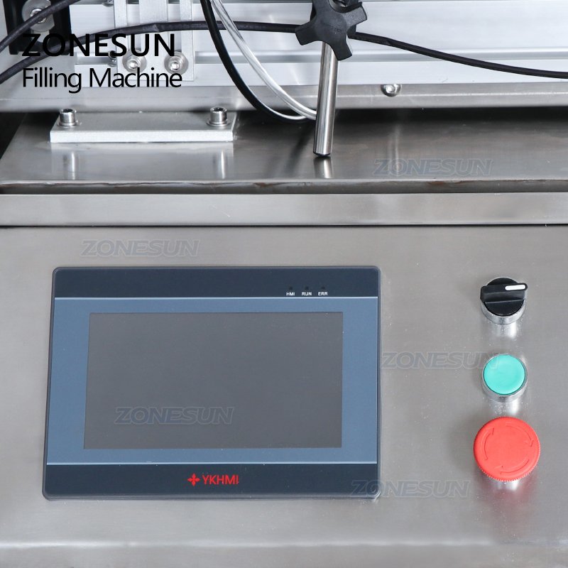 ZONESUN ZS-DTGT4T Desktop 4 Heads Piston Pump Paste Automatic Cheese Penumatic Filling Machine