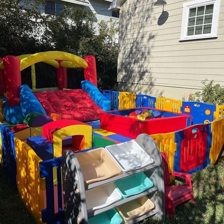 Party Children Climbing Games Soft Play Equipment Set Indoor Playground for Kids Softplay Inflatable Bouncer Castle House Slide