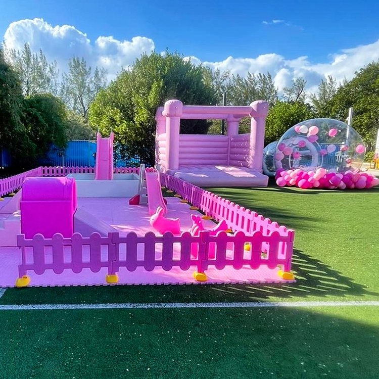 Party Children Climbing Games Soft Play Equipment Set Indoor Playground for Kids Softplay Inflatable Bouncer Castle House Slide