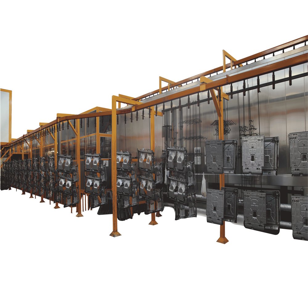 Electrophoretic Coating Line Paint Systems for Truck Auto Parts Automatic E-Coating Equipment of IoT Control Powder Coating Line