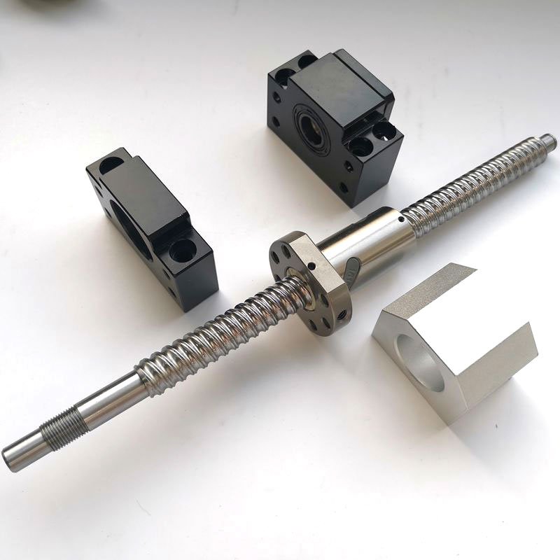 cnc router xyz linear stage ball screw sliding rod dia40 ball screw 700mm with rolled ballscrew nut