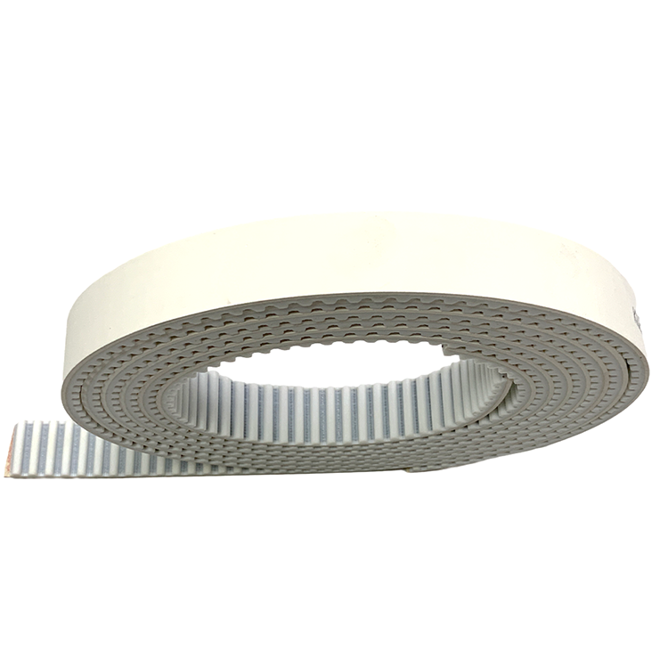 Kueisn PU STD8M-25 Synchronous Belt Polyurethane Timing Belt with White Seamless Felt Silicone Open Belt