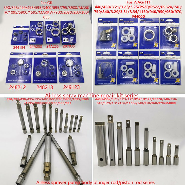 Manufacturers Wholesale Airless Sprayer Pump Body Repair Kit Piston Rod Repair Kit WAG 440 450 TIT 400 704586