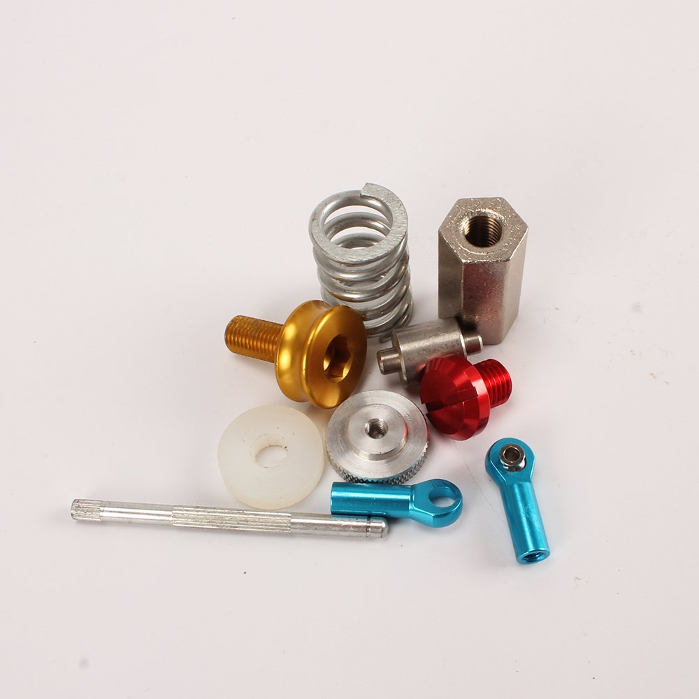 Professional Factory CNC Color Hardware Tools Knurled Nut Spring Titanium Alloy Bicycle TC4 Screw Transmission Bearing