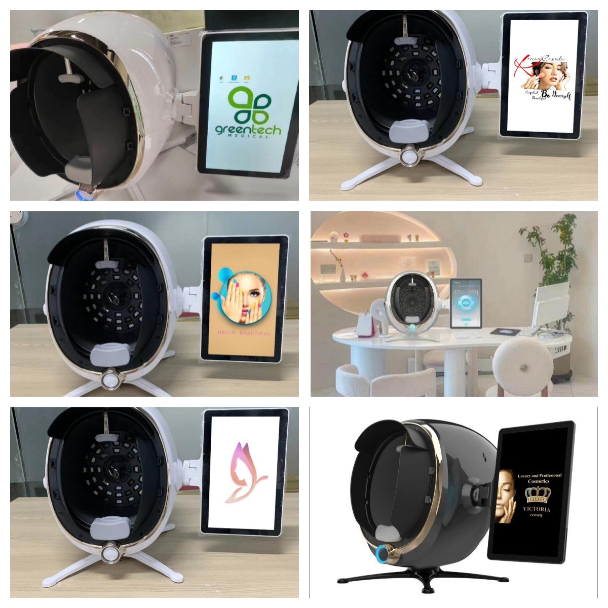 Skin Analyzer Diagnostic Analysis Machine Wifi Ai Intelligent Digital Camera Scanner Beauty Equipment 3d Facial Skin Analyzer
