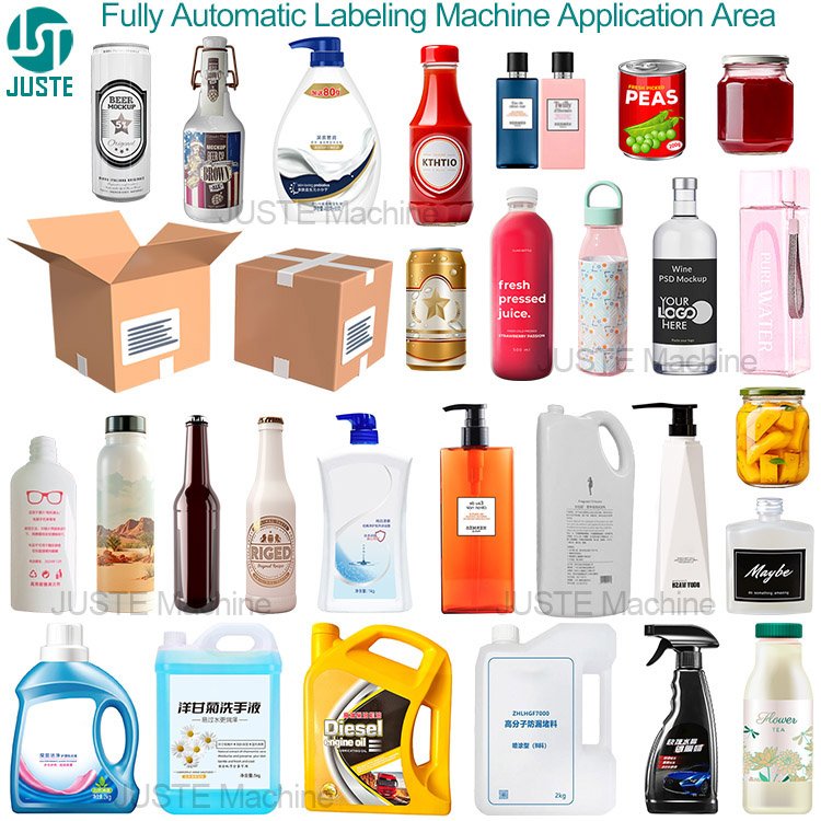 Vertical Automatic Side Label Applicator Head 7 Inch Paper Sticker Labeling Machine for PET Square Bottle Bucket Honey Jar Boxes