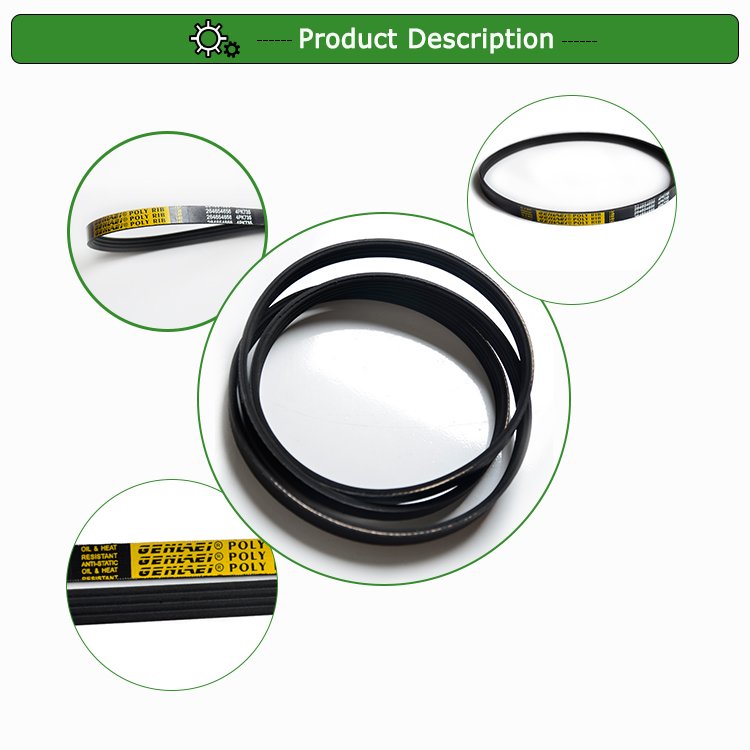 5PK 970 poly V-belt factory manufacture with CR/EPDM material good transmission
