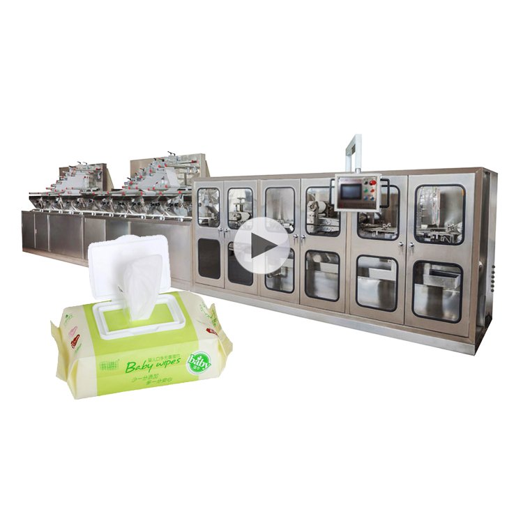 Fully Automatic Wet Tissue Baby Wipes Making Machine for Baby Wipes