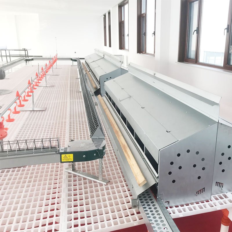 Chicken Feeding Trough, Galvanized Chain Feed Trough for Breeder and Poultry Breeding