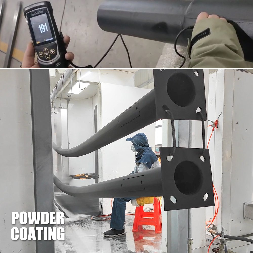 10m 11m Galvanized Production Line Mastil Para Farola High Led Street Light Pole for Kenya