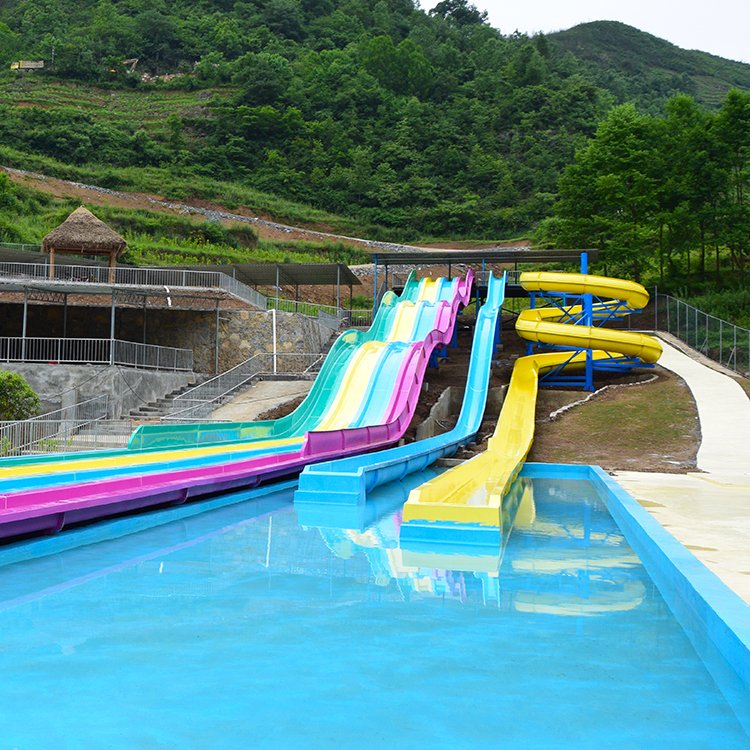 Fiberglass Water Slides for Sale for Aqua Park Big Water Slide Fiberglass and Galvernize Steel Type Water Slides