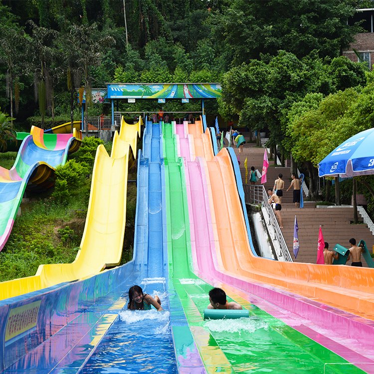 Fiberglass Water Slides for Sale for Aqua Park Big Water Slide Fiberglass and Galvernize Steel Type Water Slides