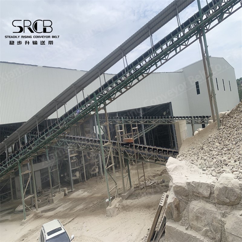 China Factory Nylon Fabric Circular Roll EP1500/5 Rubber Conveyor Flat Belt For Mine Sand And Gravel Transmission