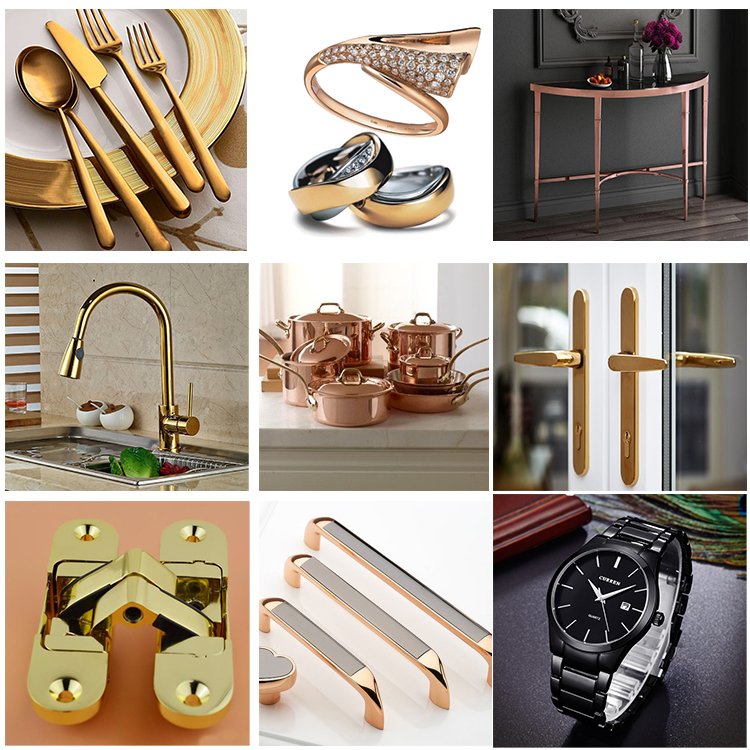Cosmetic Bottles Cap Perfume Caps Bottle Aluminum Silver Gold Vacuum Metalizing Coating Machine