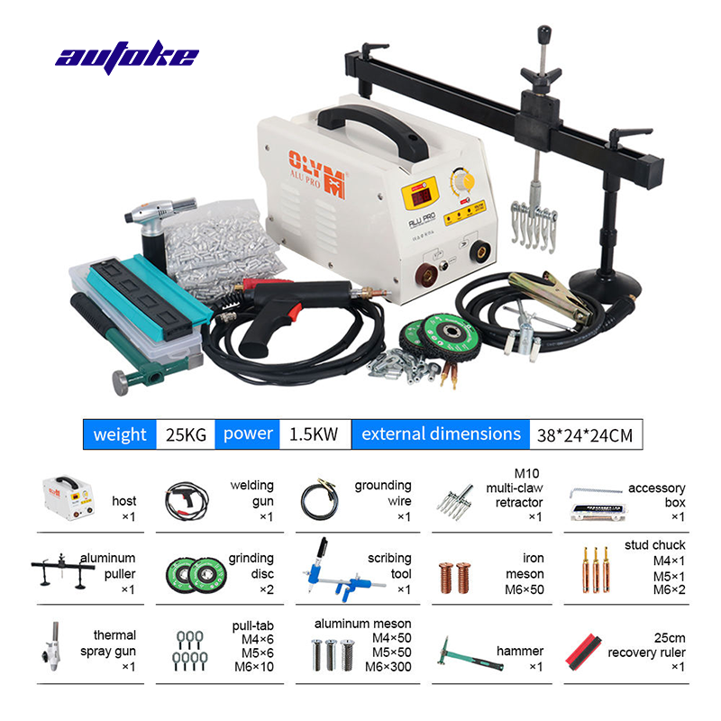 95ES Steel Dent Puller Machine Car Body Repair Dent Pulling Machine Spot Stud Welder for Steel Aluminum