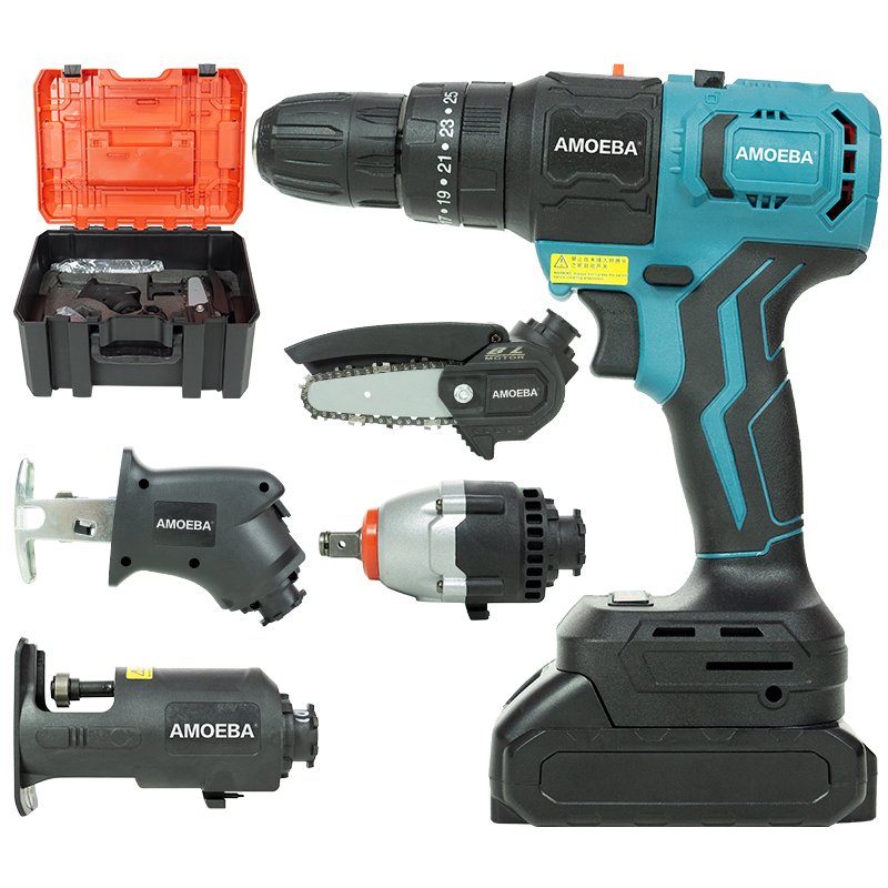 Oem Brand Wholesale Multifunctional 18Pcs Power Tool set Adjustable Speed Toolbox brushless 16 in 1 Power Tools Combos