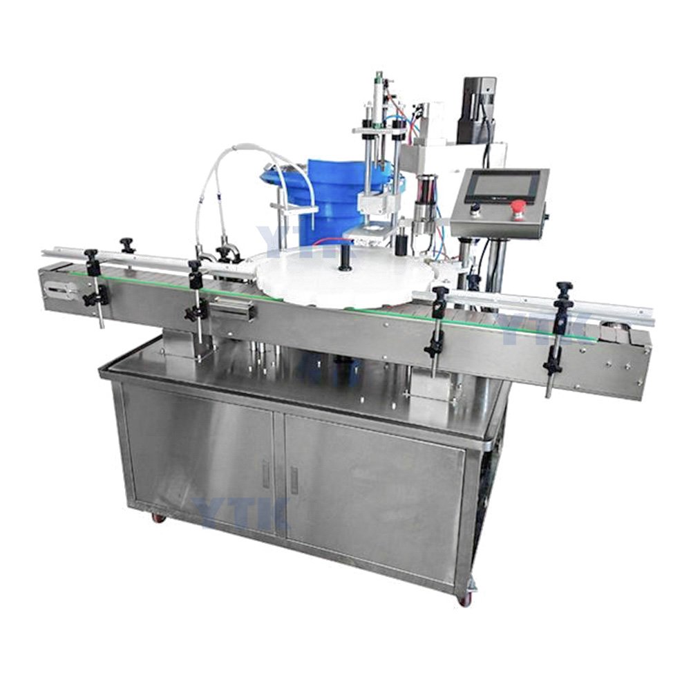 Auto 3 in 1 Small Bottle Liquid Filling Screw Capping Machine for Essential Oil Perfume Dropper Gorilla Bottles Vials
