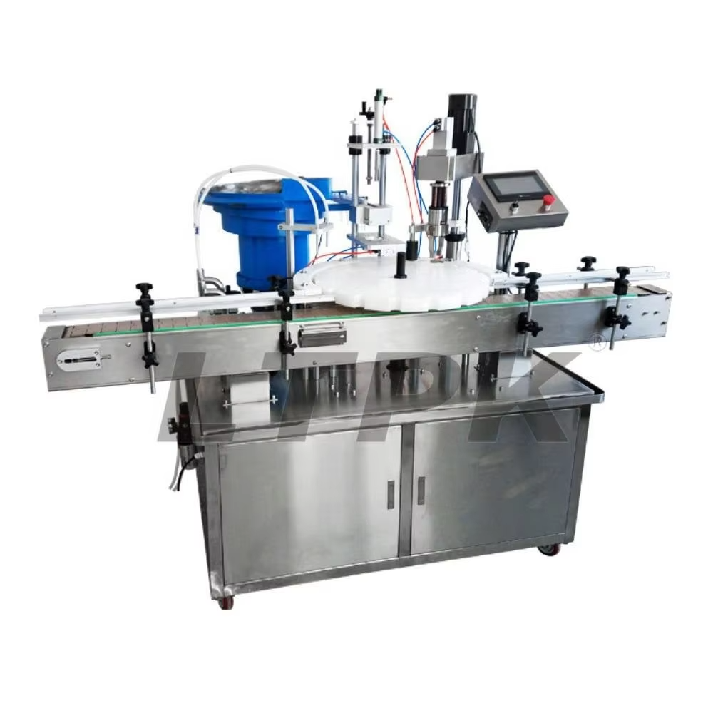 Auto 3 in 1 Small Bottle Liquid Filling Screw Capping Machine for Essential Oil Perfume Dropper Gorilla Bottles Vials