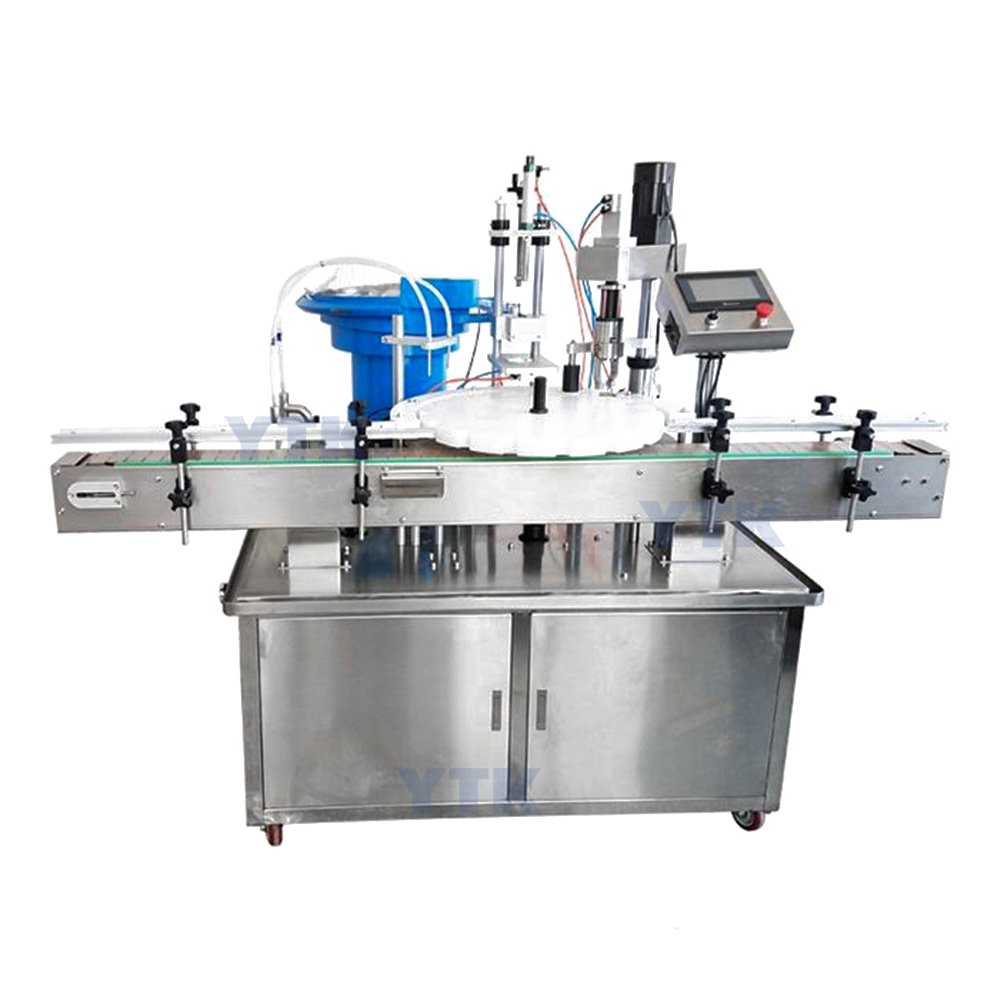 Auto 3 in 1 Small Bottle Liquid Filling Screw Capping Machine for Essential Oil Perfume Dropper Gorilla Bottles Vials