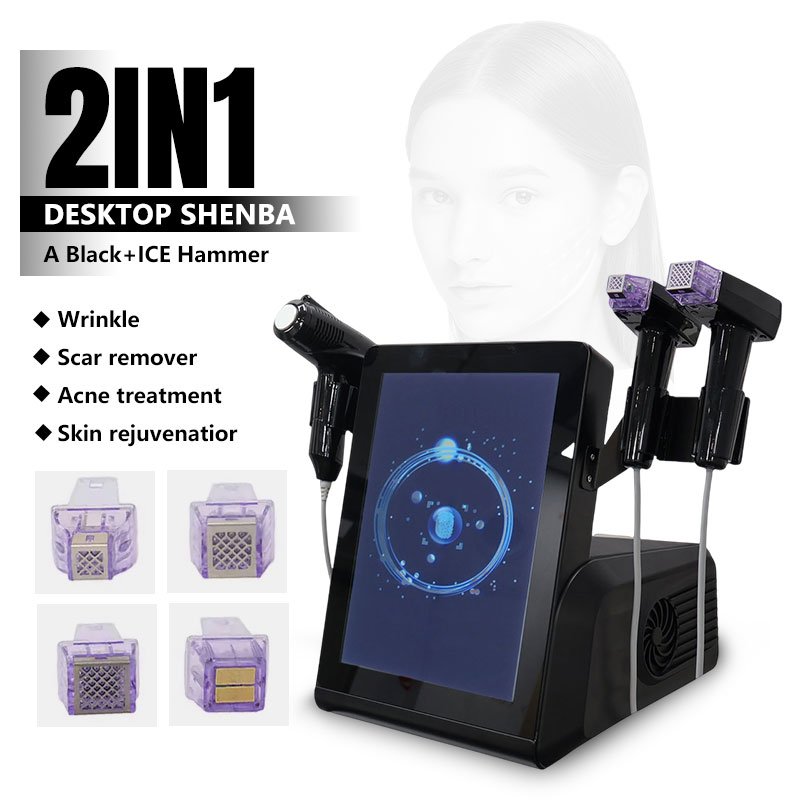 Professional 7MM Depth Radio Frequency Cold ICE Hammer Micro Rf Face Lifting Body Tite Face Tite Fractional Machine for Sale