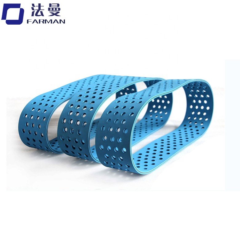 Endless Flat belt Transmission Belt with hole,flat vacuum belts