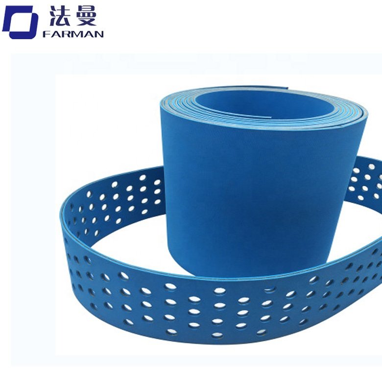 Endless Flat belt Transmission Belt with hole,flat vacuum belts