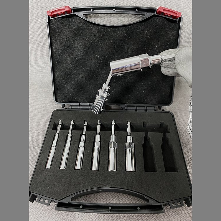 8 PCS 1/4 Hex Shank SAE Imperial Adjustable Deep Nut Driver Set For Impact Drill Power Tool Accessories