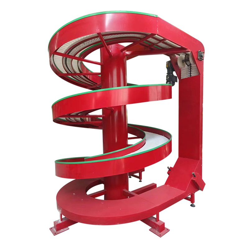Continuous up and down transportation spiral chain plate conveyor spiral vertical elevator