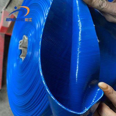 4-inch 6-inch 8-inch large caliber PVC layflat hose agricultural irrigation drainage pipe