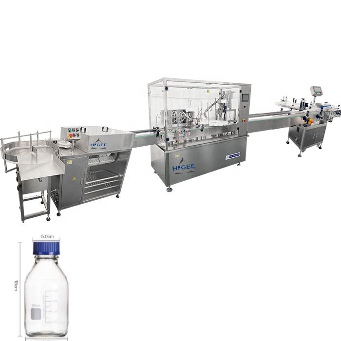 Higee Full-auto Filling Machine Detergent Hand Wash Liquid Soap Filling Capping Machines Production Line