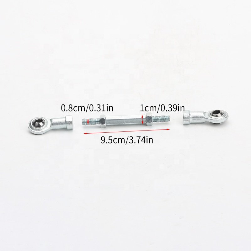 95mm Hot Sale High Precision Modified Replacement ATV Metal Rod End Bearing M8 Ball Joint Bolt Tie Rod For Buggy 50cc 70cc 90cc