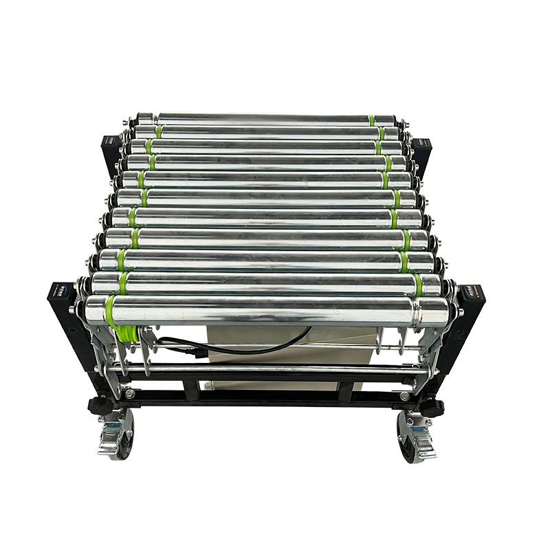 LIANGZO Electric Power Retractable Flexible Expandable Roller Conveyor for Sale