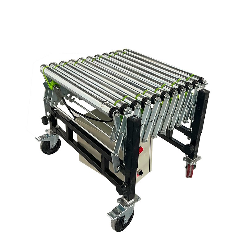 LIANGZO Electric Power Retractable Flexible Expandable Roller Conveyor for Sale