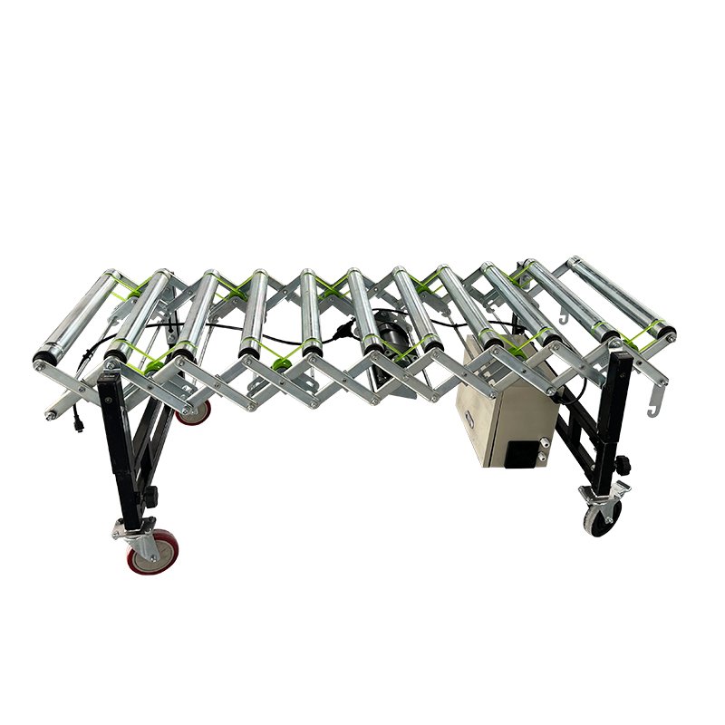 LIANGZO Electric Power Retractable Flexible Expandable Roller Conveyor for Sale