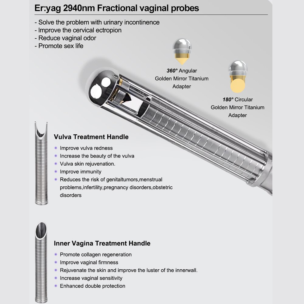 2940nm Erbium Fractional 1064nm Laser Body Rejuvenation Machine Dermatology Equipment for Vaginal Laser Beauty Equipment