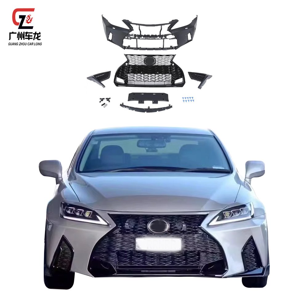 For Lexus IS250 IS300 2006-2012 Upgraded to 2021 IS500 Front Bumper Equipped with daytime running lights Direct Car Body kit
