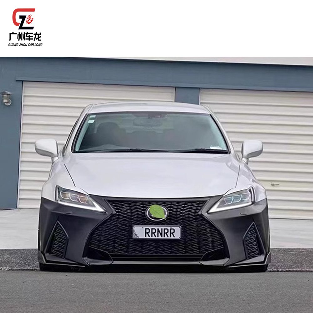 For Lexus IS250 IS300 2006-2012 Upgraded to 2021 IS500 Front Bumper Equipped with daytime running lights Direct Car Body kit
