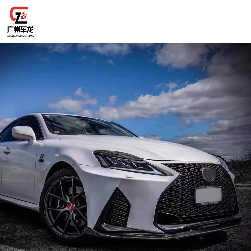 For Lexus IS250 IS300 2006-2012 Upgraded to 2021 IS500 Front Bumper Equipped with daytime running lights Direct Car Body kit