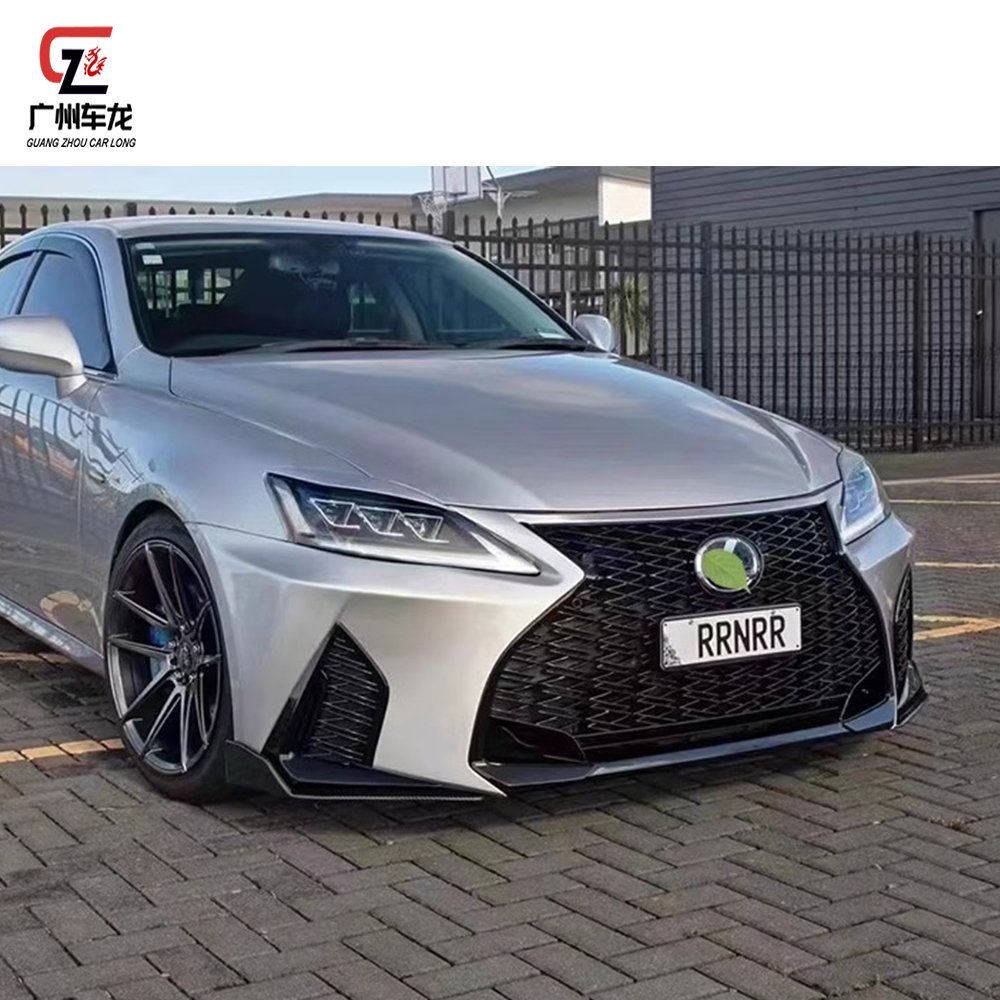 For Lexus IS250 IS300 2006-2012 Upgraded to 2021 IS500 Front Bumper Equipped with daytime running lights Direct Car Body kit