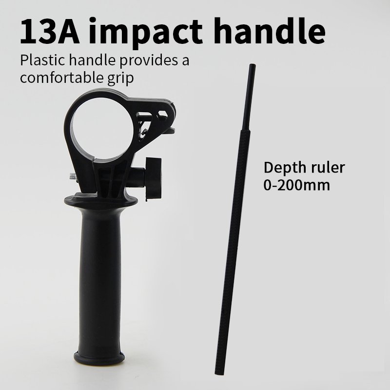 Electric Impact Drill Pistol with Hammer Handle Angle Grinder Accessory for Power Tools