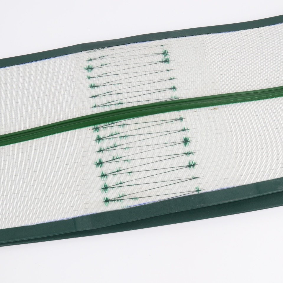 green pvc edge sealing conveyor belt for weighing and labeling machine