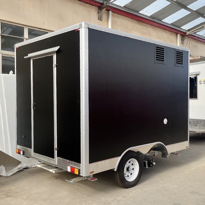 Street Fast Food Trucks Mobile Food Trailer Breakfast Snack Ice Cream Shop Mobile Bar Food Kiosk With Kitchen Equipment