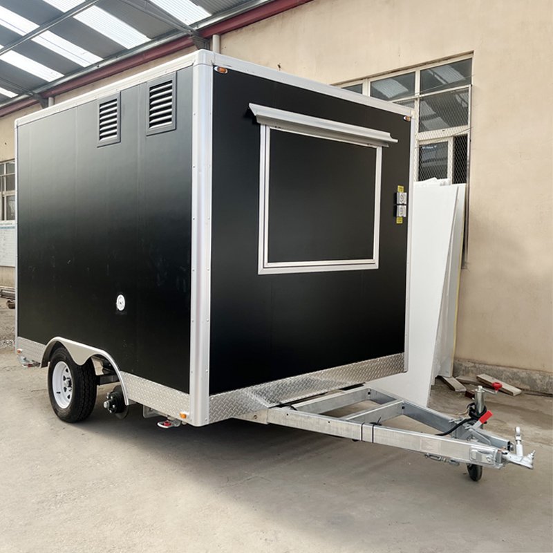 Street Fast Food Trucks Mobile Food Trailer Breakfast Snack Ice Cream Shop Mobile Bar Food Kiosk With Kitchen Equipment