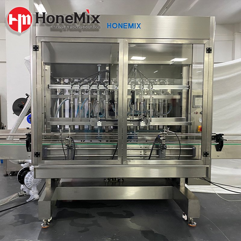 Piston Liquid Laundry Detergent Production Line Pomade Essential Oil Bottle Filling Machine