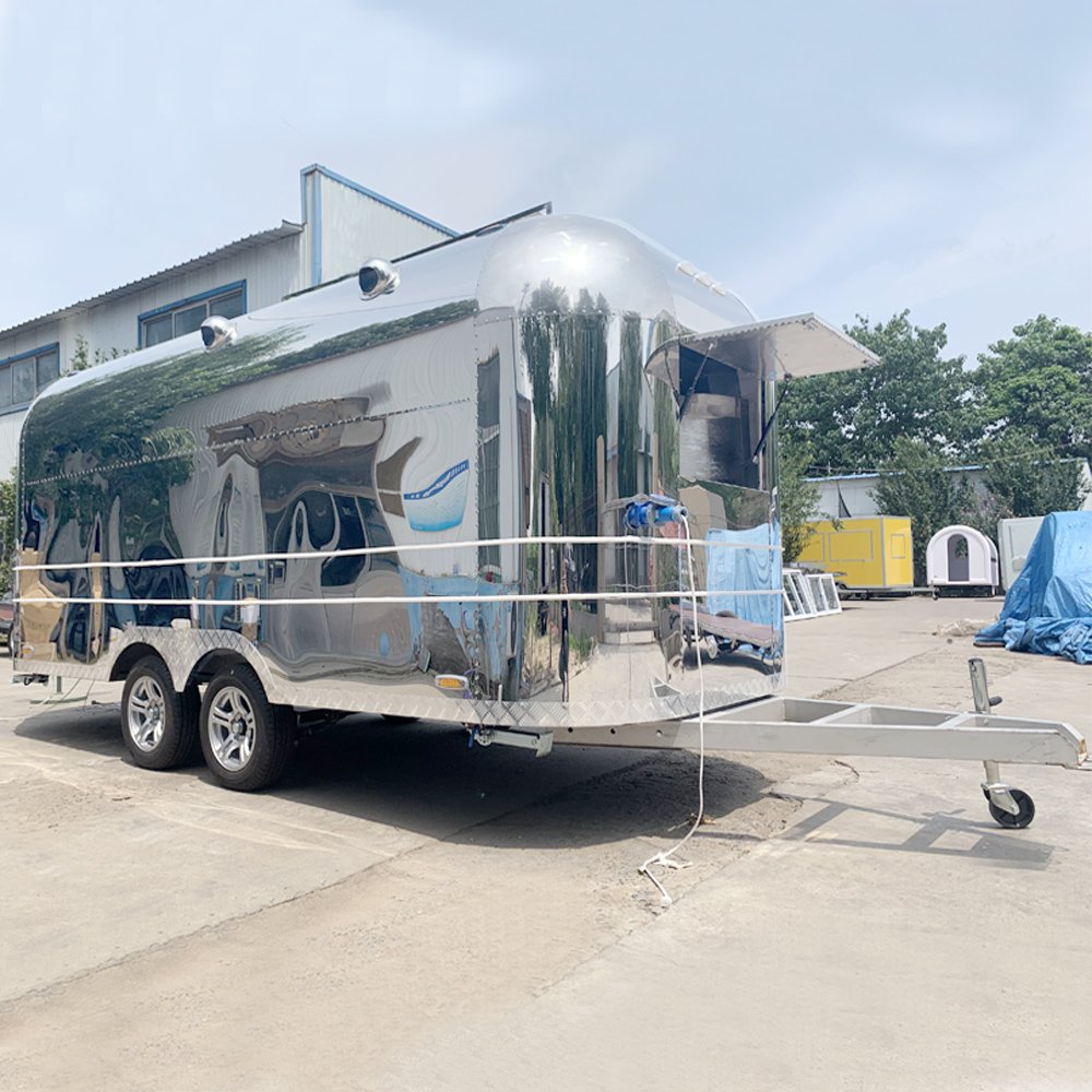 16FT Concession Catering Fully Equipped Coffee Mobile Bars Food Truck Airstream Food Trailer for Sale